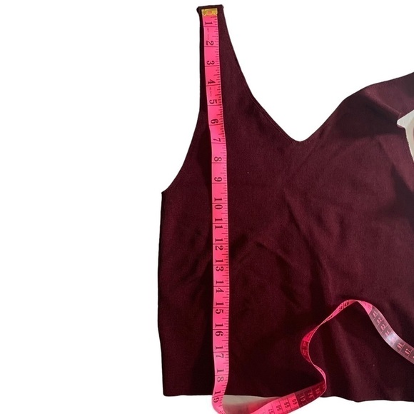 Zara Knit Maroon Tank - Picture 11 of 13